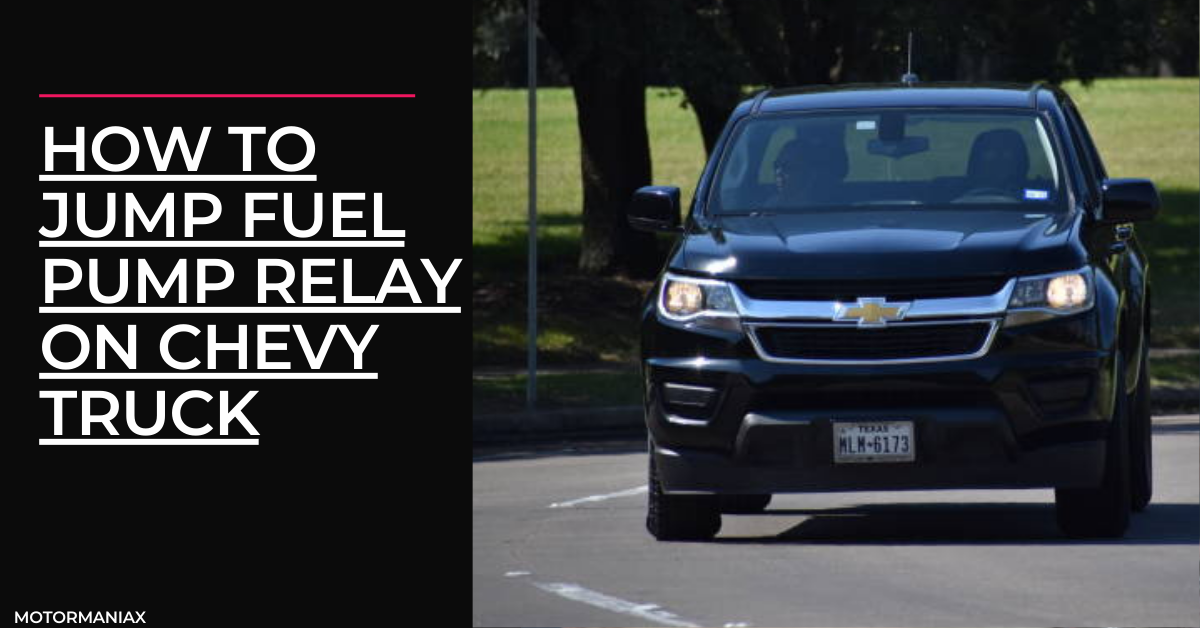 How to Jump Fuel Pump Relay on Chevy Truck